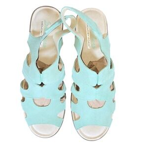 Skechers Memory Foam Wedge Sandals Strappy Aqua Casual Comfort Womens‎